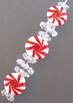 Peppermints and Snowflakes ~Made to order